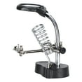 thumbnail image 3 of Magnifier With Auxiliary Clamp, 2 Bright LED Lights 2 Different Lenses Magnifier Soldering Station  For Jewel Crafting For Circuit Soldering For Watch Repairing, 3 of 8