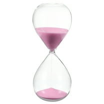 Uxcell 30 Minutes Sand Timer, Sand Watch Hour Glass Sandglass Timer Clock for Living Room Home Office Restaurant Decoration, Pink