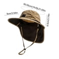 thumbnail image 3 of RYDCOT Sun Hat, Outdoor Wide Brimmed Sun Protection Hat, Windproof Fisherman Hat, Breathable Sun Hat, Travel Leisure Hat Spring and Summer Sunscreen Hat, 3 of 6