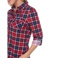 thumbnail image 3 of White Mark Women's Oakley Plaid Top, 3 of 4
