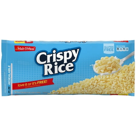 (2 Pack) Malt-O-Meal Breakfast Cereal, Crispy Rice, 36 Oz, Zip (Best Rice Cereal For 4 Month Old)