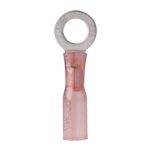 Terminales de anillo termorretráctil Ancor 310425, 22-18 AWG, paquete de 25