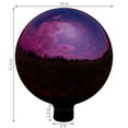 thumbnail image 4 of Sunnydaze Mirrored 10" Merlot Stainless Steel Outdoor Gazing Globe (2 Count), 4 of 7