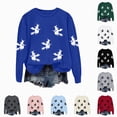 thumbnail image 4 of TOWED22 Womens Pumpkin Sweater Fall Winter Long Sleeve Halloween Sweatshirts Funny Pumpkin Witch Tunic Tops Casual Tops(Dark Gray,S), 4 of 9