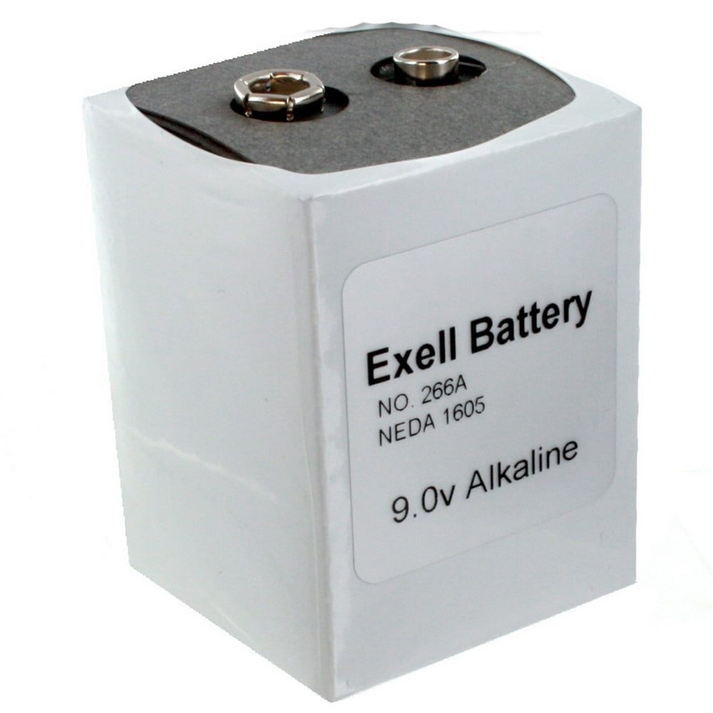 Exell EXELL266 9V Alkaline Industrial Battery for Transistor Radios