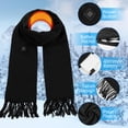 thumbnail image 5 of USB Rechargeable Heated Scarf Electric Heating Scarf with Neck Heating Pad Washable Shawl Soft Warm Neck Christmas Gift for Women Men, 5 of 7