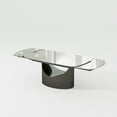 thumbnail image 4 of POVISON 71"-95"Extendable Hobart Modern Dining Table for 6-10,White Rectangular Glossy Sintered Stone Tabletop for Dining Room, Gray Carbon Steel Leg, 4 of 9