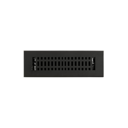 

Signature Hardware 912174-2-10 Contemporary Cast Iron Wall Register - Black