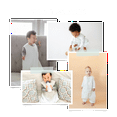 thumbnail image 4 of Tealbee Dreamsuit - Bamboo Sleep Sack with Legs - (1.5 Tog) Stripes 3T-4T, 4 of 11
