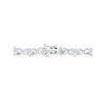 thumbnail image 4 of Brilliance Fine Jewelry Tennis Bracelet with Round Simulated Diamond in Sterling Silver For Women, 4 of 4