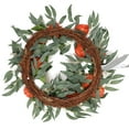 thumbnail image 5 of Jlong Artificial Flower Wreath for Front Door Faux Peony Floral Wreath Spring Summer Garland for Door Wall Window Hanging Wedding Party Fistival Welcome Hello Wreath Home Decor, 5 of 9