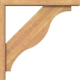 thumbnail image 3 of Ekena Millwork 3 1/2"W x 24"D x 24"H Funston Block Smooth Bracket w/ Offset Brace, Western Red Cedar, 3 of 25