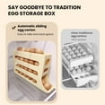 thumbnail image 4 of 4 Tiers Egg Holder for Fridge,Space-Saving Egg Dispenser Holder,Automatic Scrolling Egg Rack Holder, Large Capacity Multi-function Egg Organizer Storage Box, 4 of 7