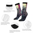 thumbnail image 3 of Logiee Cartoon Art Skull Print Adult Socks for Men & Women,Calf Socks, Ankle Socks,Boots Socks,Breathable Casual Sock,Unisex Crew Socks, 3 of 6