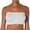 White, variant on Women Seamless Bandeau Strapless Bras Stretch Tube Top with Removable Pads