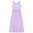 thumbnail image 6 of Aislor Kids Beaded Flower Girl Dress Sleeveless A-Line Princess Girls Birthday Wedding Pageant Party Lavender 10, 6 of 7