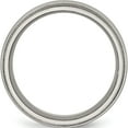 thumbnail image 2 of Titanium Grooved And Beaded Edge 8mm Polished Band (Size 13.5) Made In United States tb136-13.5, 2 of 5