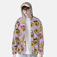 thumbnail image 2 of Balery Cartoon Avocados Sudadera ligera de manga larga con capucha y protección solar UPF 50+ para hombre y mujer, ideal para pesca y running-XX-Large, 2 of 7