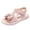 X1 Pink, variant on Girls Thick Soles Butterfly Sandals Summer Open Toe Student Dance Princess Shoes,Size 13.5
