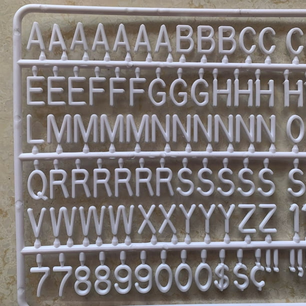 3/4 Inch Letters for Letter Boards,300 Pieces Including Letters
