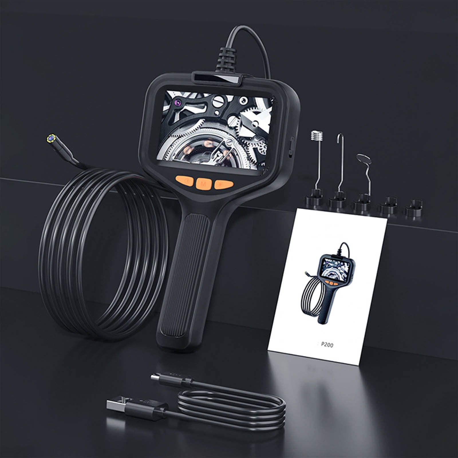 Endoscope Camera with Light, 1080P Borescope with 8 Adjustable LED Light,Endoscope Snake Camera IP67 Waterproof