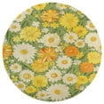 thumbnail image 3 of Floral Colorful Flower Round Rugs -Washable Non-Slip Small Round Area Rug Throw Soft Circle Rugs for Bedroom, Modern Print Indoor Carpet for Entryway Sofa Living Room, 3 of 6