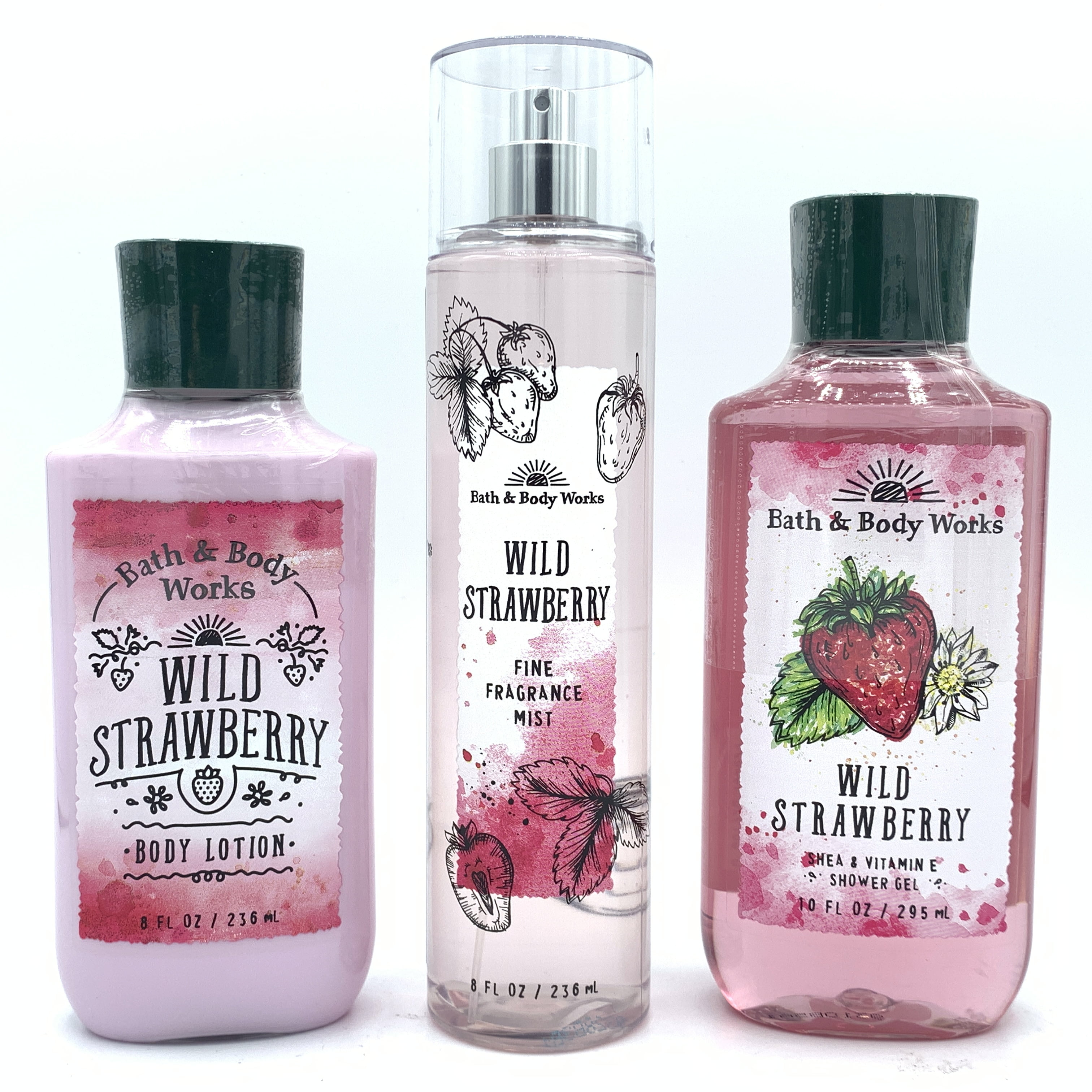 Download Bath & Body Works Wild Strawberry Fine Mist, Shower Gel ...