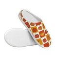 thumbnail image 3 of Lsque Pumpkin Plaid Pattern Womens Comfort Cotton on Scuff With Memory Foam and Anti-skid Sole Slipper-40/41, 3 of 7