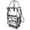 Silver, variant on Reusable Grocery Bag on 5 Wheels, Foldable Rolling Tote Bag with Handle and Zipper Cover, Heavy Duty Shopping Cart for Laundry, Market & Travel (Black2, Medium_67L)