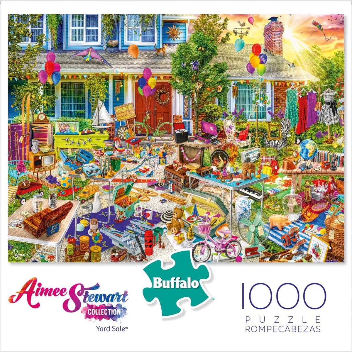 Buffalo Games Family Campsite 2000 PC Jigsaw Puzzle 2019 Aimee Stewart Camp Lake for sale online 