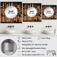 thumbnail image 4 of Designart "Minimalist Beer Array" Beer Square Mirror For Wall Decor - Large Orange Square Mirror Printed Wall Decor - Traditional Square Living Room Mirror, 4 of 5