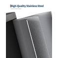thumbnail image 5 of EuKer 2.6 Gal Slim Trash Can, Metal Garbage Can with Removable Inner Bucket and Soft Close Lid for Kitchen, Bathroom, Silver, 5 of 7