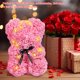 thumbnail image 4 of Oso Flores Rosas Peluche Rosa 25 Cm para Su Mamá Esposa Femenina, 4 of 9