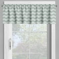 thumbnail image 2 of Ambesonne Abstract Valance Pack of 2, Curvy Stripes Waves, 42"X18", Pale Sage Green White, 2 of 5