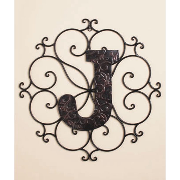 Personalized Letter "J" Metal Wall Art Great Gift!