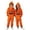 Orange, variant on ZHOGXU Halloween Boys Girls Adorable Pumpkin Face Graphic Hoodie Jumpsuit Full Zip Jumpsuit With Pocket for Kids Cozy Party Nightwear,4-5 Years