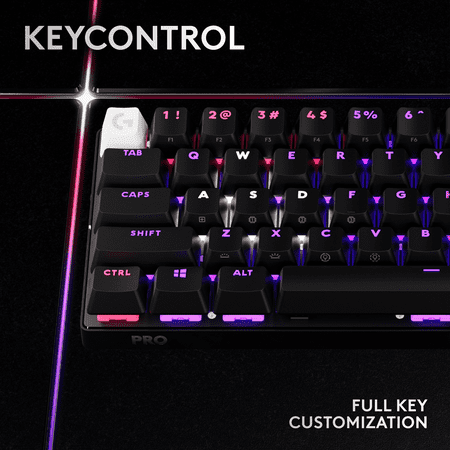Logitech - PRO X 60 LIGHTSPEED TKL 60% Wireless Mechanical GX Optical Tactile Switch Gaming Keyboard with LIGHTSYNC RGB - Black
