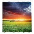 thumbnail image 2 of Ambesonne Colorful Shower Curtain, Sunset Modern View, 69"Wx84"L, Multicolor, 2 of 4