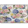 thumbnail image 4 of Dreamtimes Spring Rose Flowers Non-Slip Area Rug 36"x24", Summer Hydrangea Floor Carpet Comfort Floor Mats Decor for Indoor Front Porch,Living Room, Bedroom,Kitchen, 4 of 5