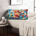 thumbnail image 6 of Daiia Surreal Seafood Extravaganza Bedding Waterproof Pillow Protector Zippered Queen – Bed Bug Proof Pillow Encasement-16"x24", 6 of 6