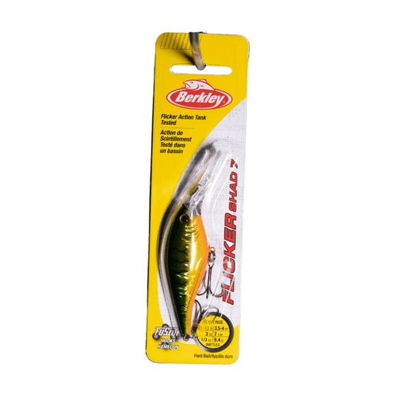 Berkley Flicker Shad Fishing Lure, Slick Firetiger, 5/16 oz