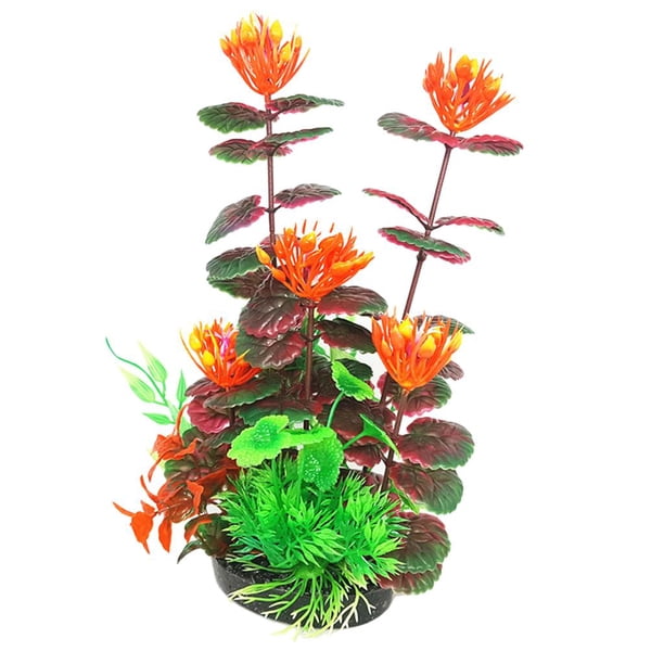 Platos de plástico Yuyangstore Decoración Ornamento 18 Hierba artificial del acuario