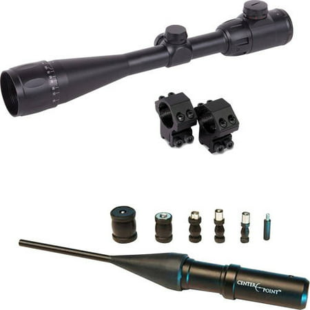 Centerpoint 4-16x40mm Rifle Scope and BoreSight (Best Rifle Sights For Old Eyes)