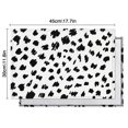 thumbnail image 5 of White and Black Of Leopard Print Summer Placemats Table Placemats Set Of 4-Linen Kitchen Washable Placemats Table Mats 11.8"x17.7"Non-Slip Heat Resistant, 5 of 5