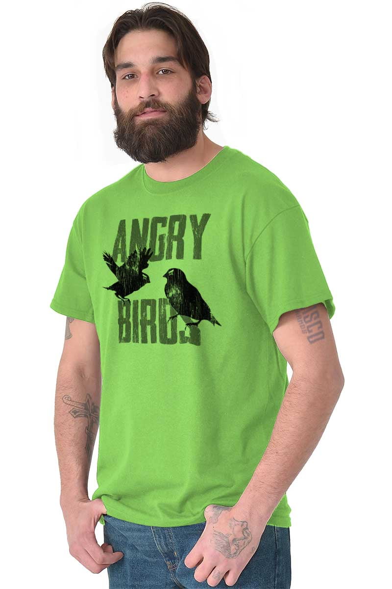 Brisco Brands - Nerd Short Sleeve T-Shirt Tees Tshirts Angry Birds Game Shirt | Funny Gift Idea for Kids Movie Pi