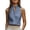 Blue, variant on Women's Casual Solid Color Sleeveless Halter Neck V Neck Blouse Summer Fashion Daily Wear Tank Top T Shirt for Ladies