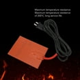 thumbnail image 4 of Car Truck Oil Pan Heater Pad, 220V 120W Car Engine Silicone Heater Pad, Silicone Heating Heater Mat Pad, Engine Heater Oil Pan Heater Pad Replacement Block Heater for Metal Surface, 4 of 7