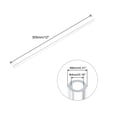 thumbnail image 2 of Uxcell Acrylic Pipe Clear Rigid Round Tube 4mm(5/32") ID 8mm(5/16") OD 12" for Lamps and Lanterns, Water Cooling System, 2 of 5