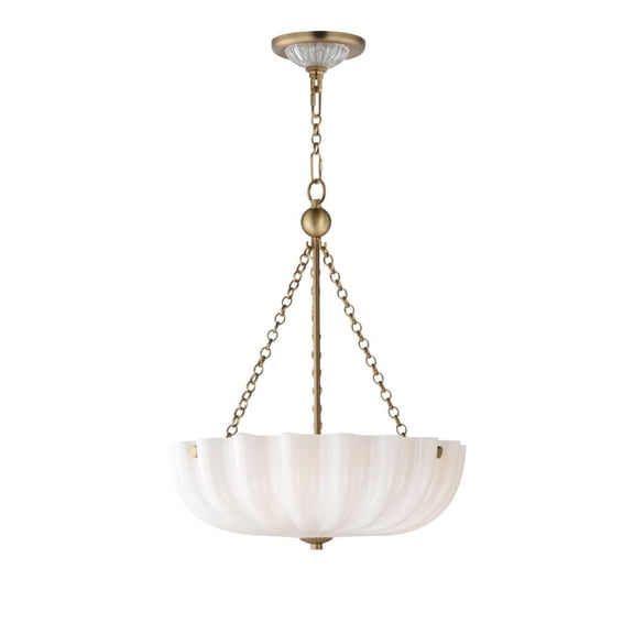 22652WTNAB Maxim Lighting Bundt - 3 Light Semi-Flush Mount-19.5 Inch Tall and 15.5 Inch Wide