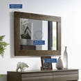 thumbnail image 4 of Modway Everly Wood Frame Mirror in Walnut, 4 of 4
